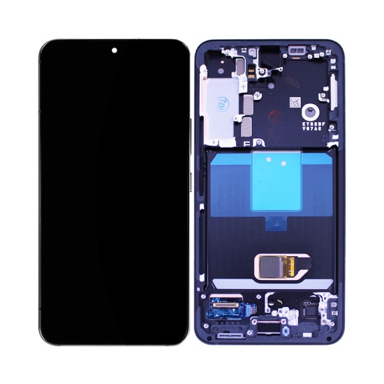 Touch+Display+Frame Samsung Galaxy S22/S901 Service Pack Grafite Cinza